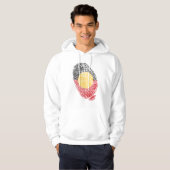 Aboriginal Australia vingerafdrukken Hoodie (Voorkant volledig)