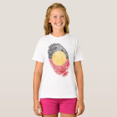 Aboriginal Australia vingerafdrukken T-shirt (Voorkant volledig)