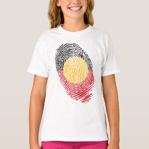 Aboriginal Australia vingerafdrukken T-shirt