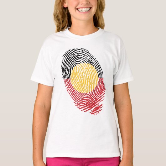 Aboriginal Australia vingerafdrukken T-shirt (Voorkant)