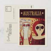 Aboriginal Australian art in Australië Briefkaart (Voorkant / Achterkant)