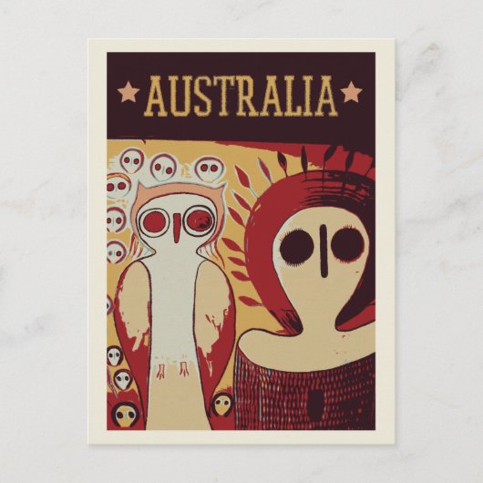 Aboriginal Australian art in Australië Briefkaart (Voorkant)