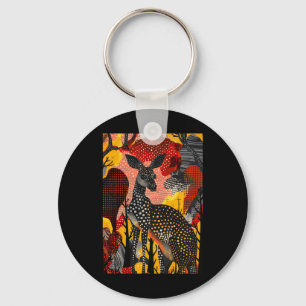 Aboriginal Australian Kangaroo Dot Art Room kunstw Sleutelhanger