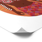 Aboriginal Australische Matroesjka Poster (Hoek)