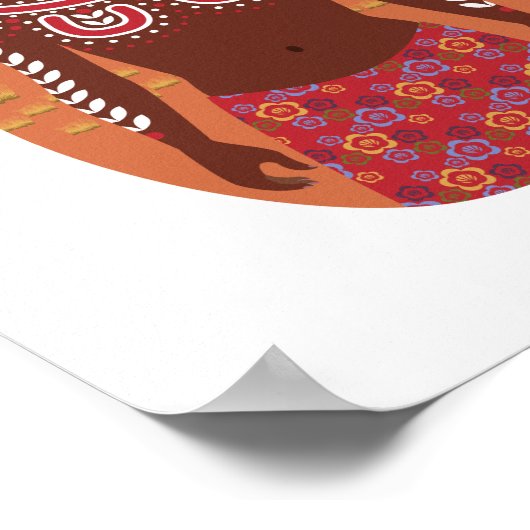 Aboriginal Australische Matryoshka Poster (Hoek)