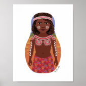 Aboriginal Australische Matryoshka Poster (Voorkant)