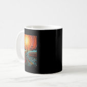 Aboriginal Authentic Art - Sunlight Sticker Koffiemok (Voorkant links)