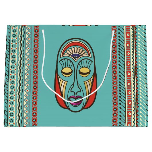 Aboriginal Aztec Inca Mayan Masker Groot Cadeauzakje (Voorkant)