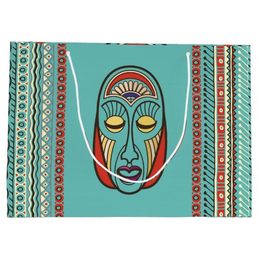 Aboriginal Aztec Inca Mayan Masker Groot Cadeauzakje (Achterkant)