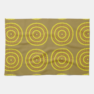 Aboriginal beige theedoek