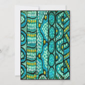 Aboriginal bruiloft uitnodiging de reis blauw (Achterkant)