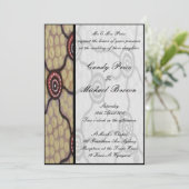 Aboriginal bruiloft uitnodiging Eora (Staand voorkant)