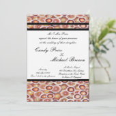 Aboriginal bruiloft uitnodiging Tribal Land (Staand voorkant)