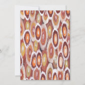 Aboriginal bruiloft uitnodiging Tribal Land (Achterkant)