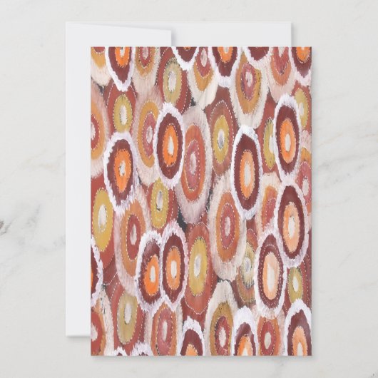 Aboriginal bruiloft uitnodiging Tribal Land (Achterkant)