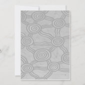 Aboriginal bruiloft uitnodiging winter dromen (Achterkant)
