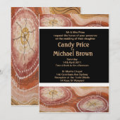 Aboriginal bruiloft uitnodiging woestijn dromen (Voorkant / Achterkant)