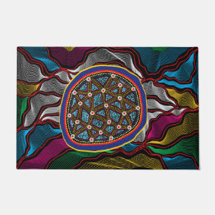 Aboriginal Design-15 Deuren Mat