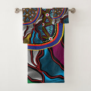 Aboriginal Design-15 Handdoek