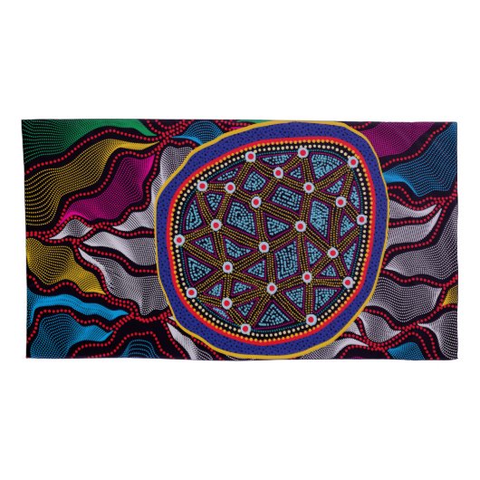 Aboriginal Design-15 Kussensloop (Achterkant-Rechts)