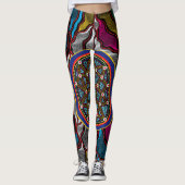 Aboriginal Design-15 Leggings (Voorkant)
