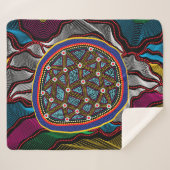 Aboriginal Design-15 Sherpa Deken (Voorkant (horizontaal))