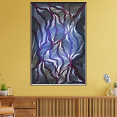 Aboriginal Design-16 uitgerekte canvas afdrukken (Insitu (Woonkamer))