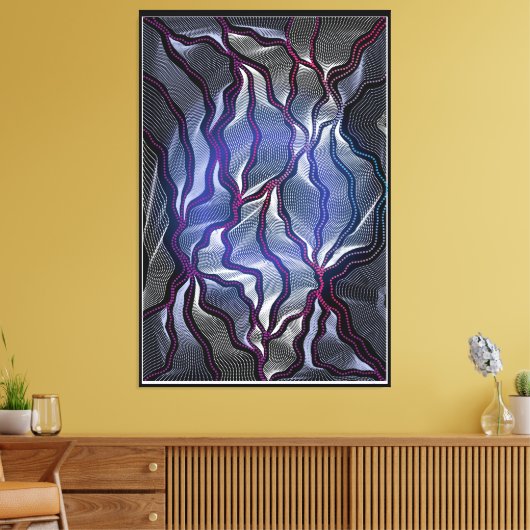 Aboriginal Design-16 uitgerekte canvas afdrukken (Insitu (Woonkamer))