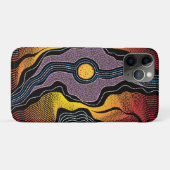 Aboriginal Design-1 iPhone/iPad case (Achterkant (horizontaal))