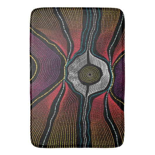 Aboriginal Design-2 badmat (Voorkant Verticaal)