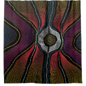 Aboriginal Design-2 douchegordijn (Voorkant)