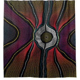 Aboriginal Design-2 douchegordijn