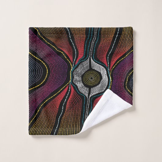 Aboriginal Design-2 handdoek (Wasdoekje)