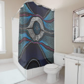 Aboriginal Design-3 douchegordijn (In situ)