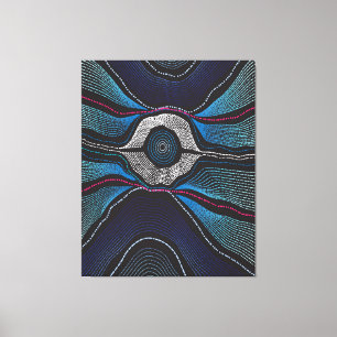 Aboriginal Design-3 uitgerekt canvas afdrukken