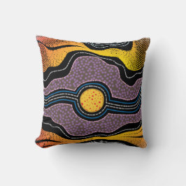 Aboriginal Design Eén Sierkussen