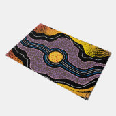 Aboriginal design One Deuren Deurmat (Schuin)