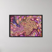 Aboriginal Dot Art Canvas Afdruk (Voorkant)