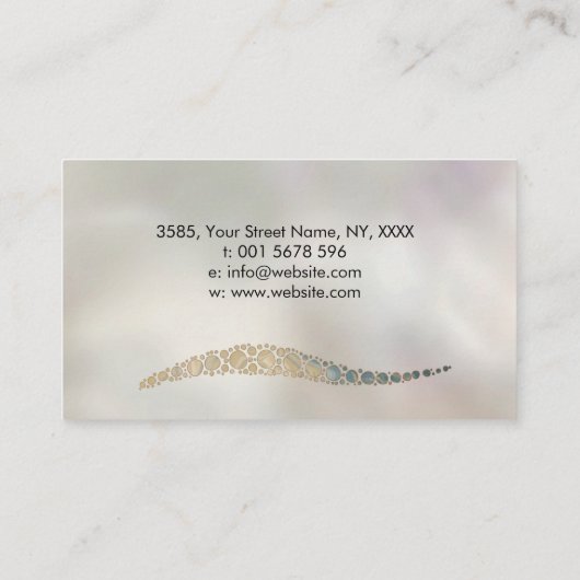 Aboriginal Dot Art style Marmer Abstract Visitekaartje (Achterkant)