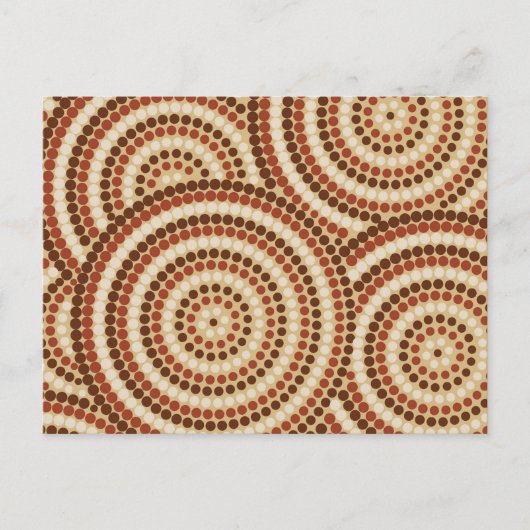 Aboriginal Dot Painting Briefkaart (Voorkant)