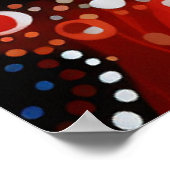 Aboriginal Dot Painting: Droomtime verhalen kunst Poster (Hoek)