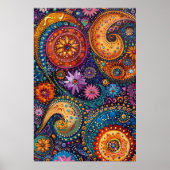 Aboriginal Dot Painting: Droomtime verhalen kunst Poster (Voorkant)