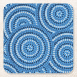 Aboriginal Dot Painting Kartonnen Onderzetters