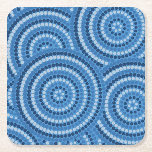 Aboriginal Dot Painting Kartonnen Onderzetters (Voorkant)