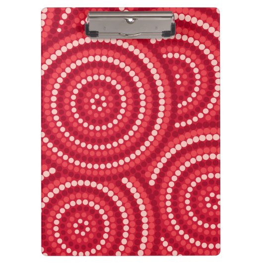 Aboriginal Dot Painting Klembord (Voorkant)