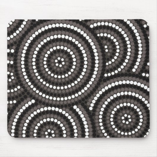 Aboriginal Dot Painting Muismat (Voorkant)