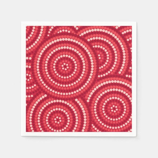 Aboriginal Dot Painting Servetten (Voorkant)