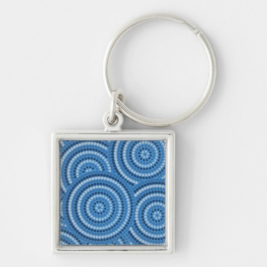 Aboriginal Dot Painting Sleutelhanger (Voorkant)