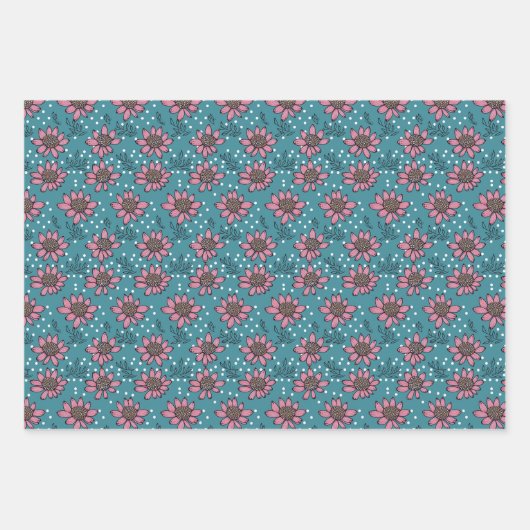 Aboriginal dot Wrapping Paper Flat Sheet Set van 3 (Voorkant)