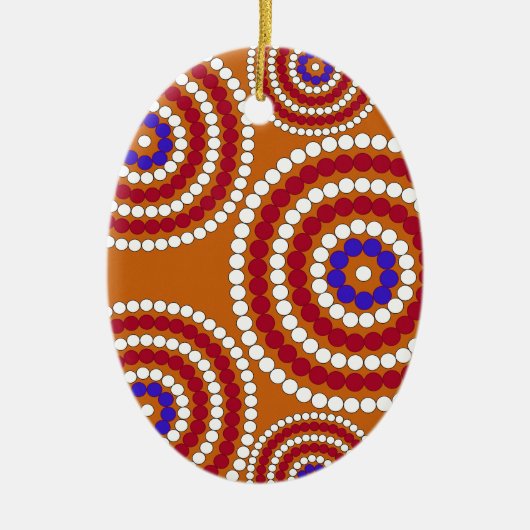 Aboriginal edition keramisch ornament (Voorkant)